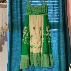 Tropical themed flowy sundress